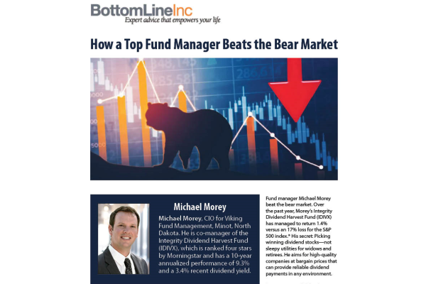 Bottom Line Inc.: How a Top Fund Manager Beats the Bear Market